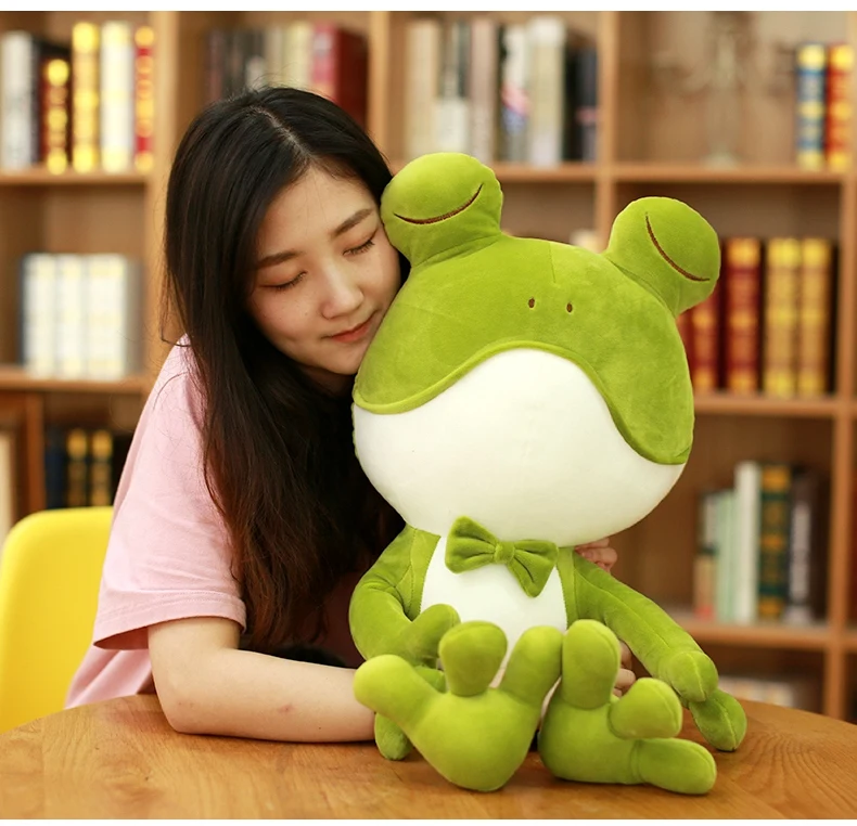 Children Plush Stuffed Toy Baby Kid Christmas Birthday Gift Cute Green Frog 50cm | Игрушки и хобби