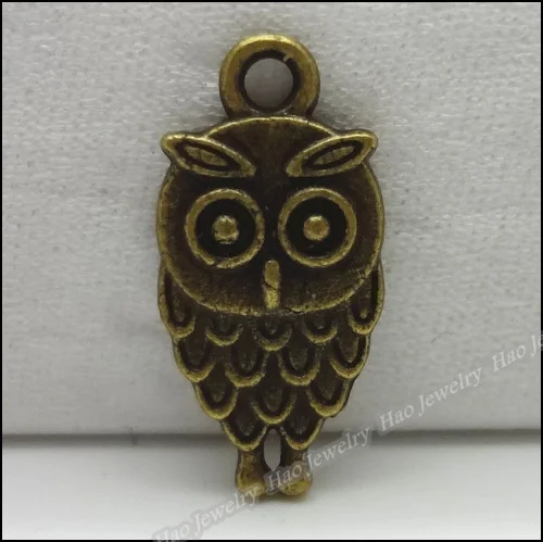 100 шт винтажные Подвески Сова Кулон Античная бронза подходят браслеты ожерелье