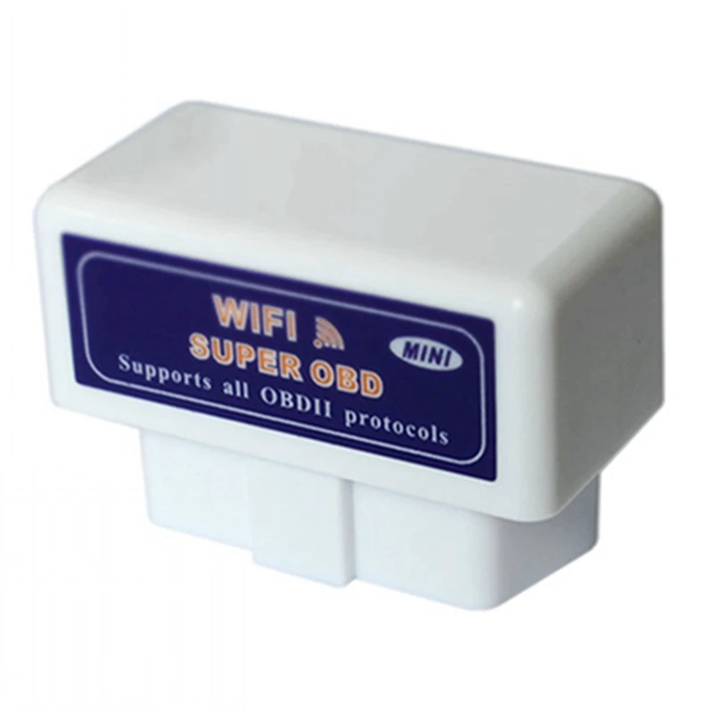 Автомобильный диагностический инструмент супер мини Wifi ELM327 V1.5 OBDII белый ElM 327 OBD2