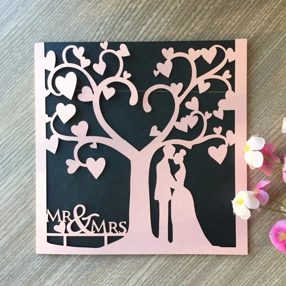 100 шт. перламутровые бумажные свадебные приглашения|paper card wedding|paper cardevent invitation cards |