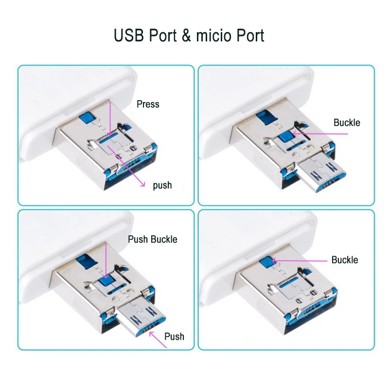 -1 TF USB Micro SD, -, otg iPhone 5, 5S, 5C, 6, 7, 8