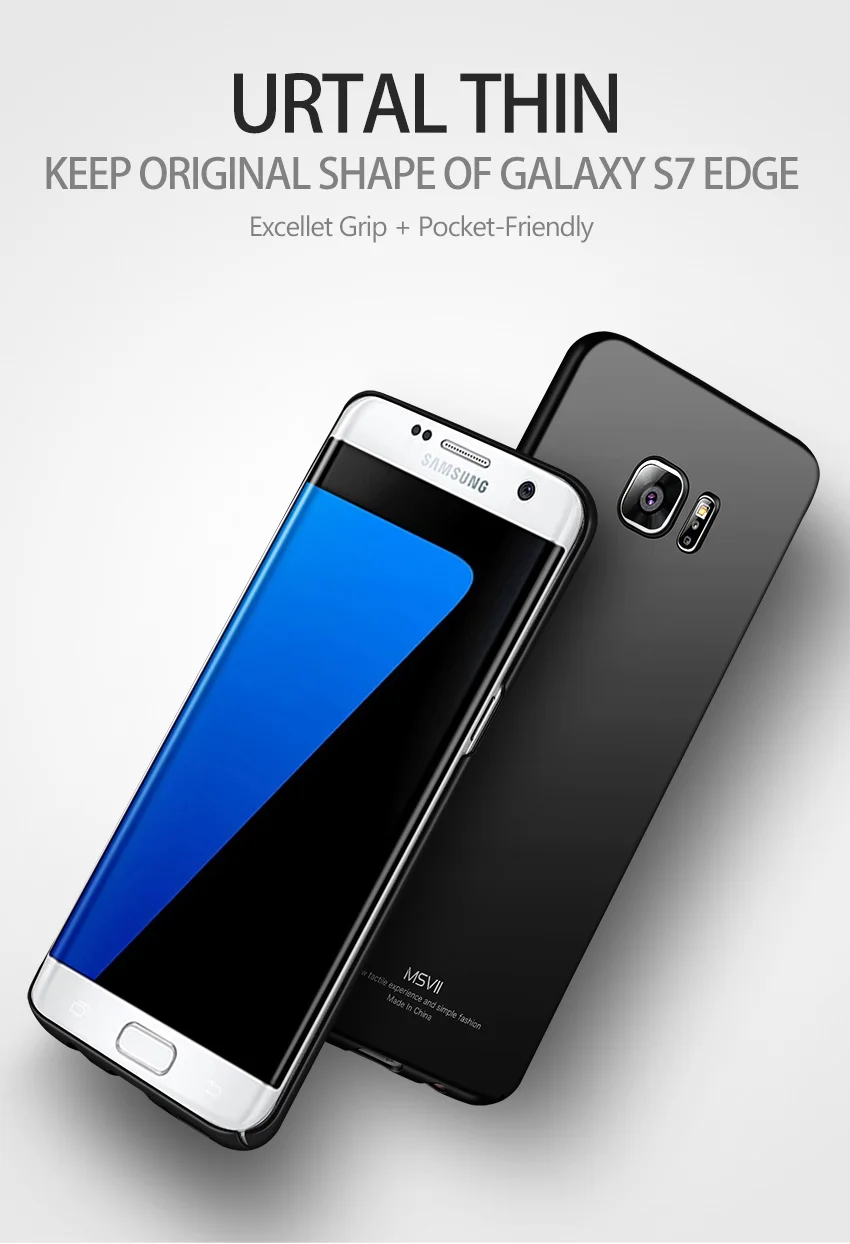 Для samsung Galaxy S7 чехол MSVII S7 Тонкий матовый чехол для samsung S7 Edge чехол твердая задняя крышка для Galaxy S7 S 7 Edge