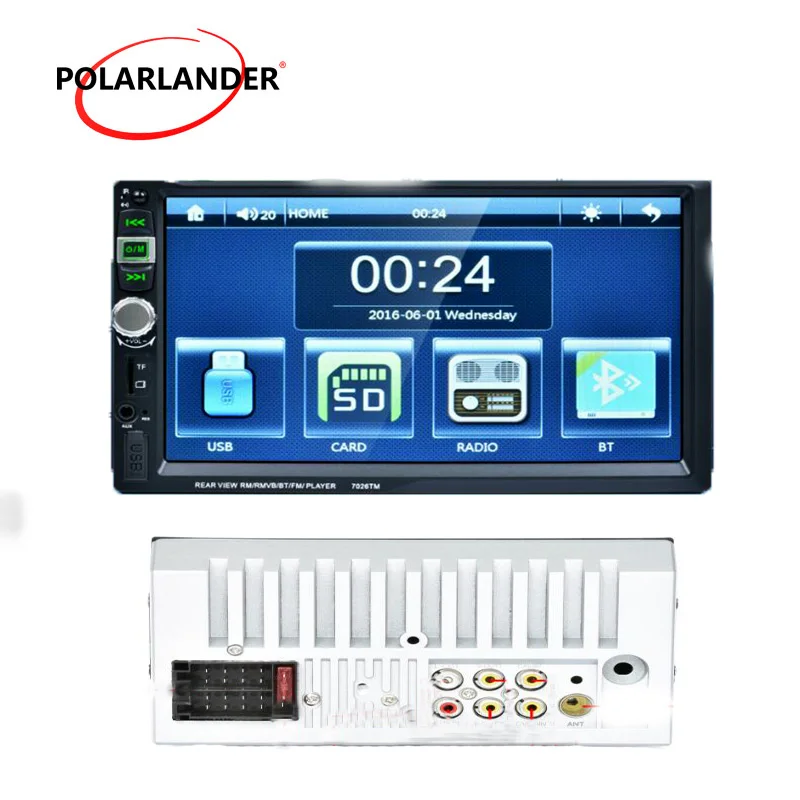 2 Din сенсорный экран USB с камерой зеркало для телефона Android MP5 плеер 7 дюймовый Mirror
