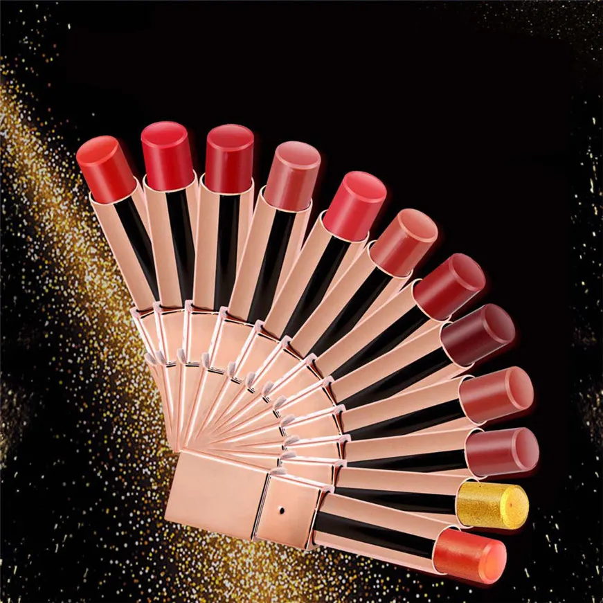 2017 блестящая золотистая помада блеск пигмент металлик для губ стойкие тени век