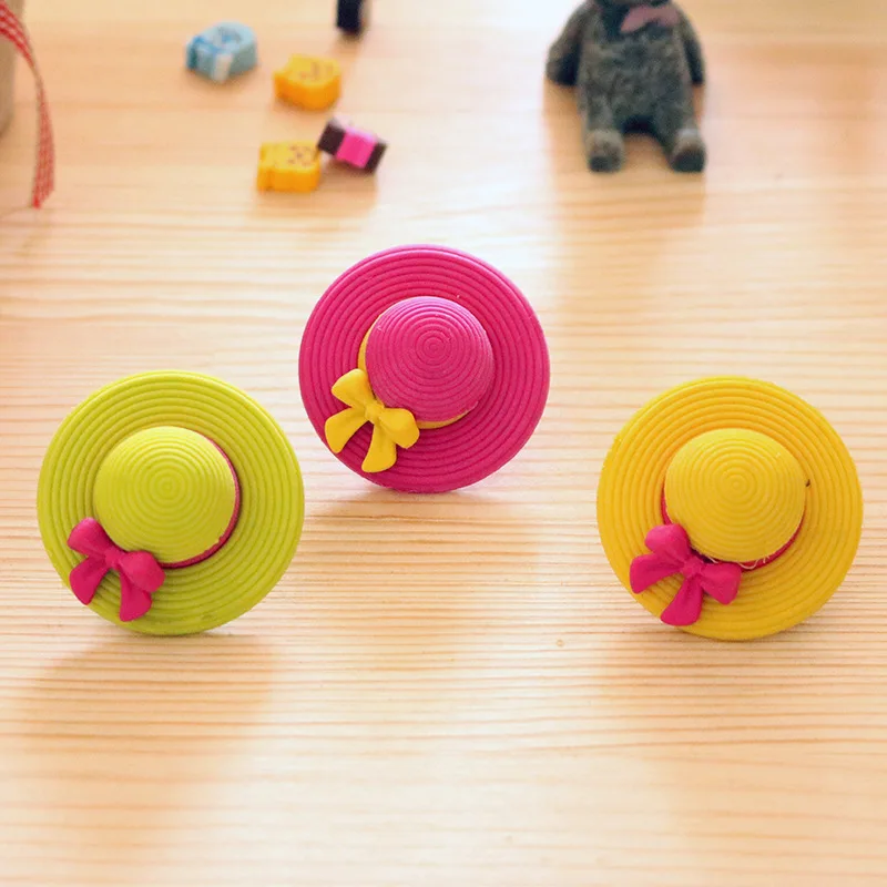 1 шт. новая Солнцезащитная шляпа карамельных цветов Новинка ластик резинка для