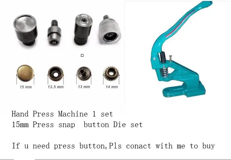 Ручной пресс-машина с 15 мм сверхмощными кнопками набор инструментов для