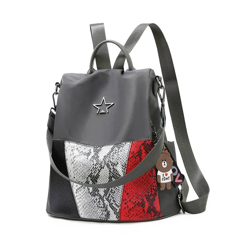 Мода Рюкзак Женщины серпантин PU женщин сумка mochilas mujer 2018 sac dos femme школьные сумки