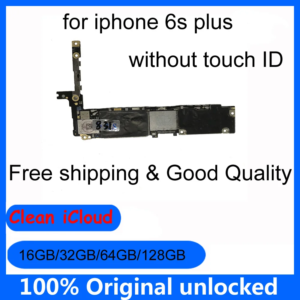 Clean icloud motherboard for iphone 6s plus 6sp 16GB 32GB 64GB 128GB Original unlocked Mainboard logic board without touch ID | Мобильные