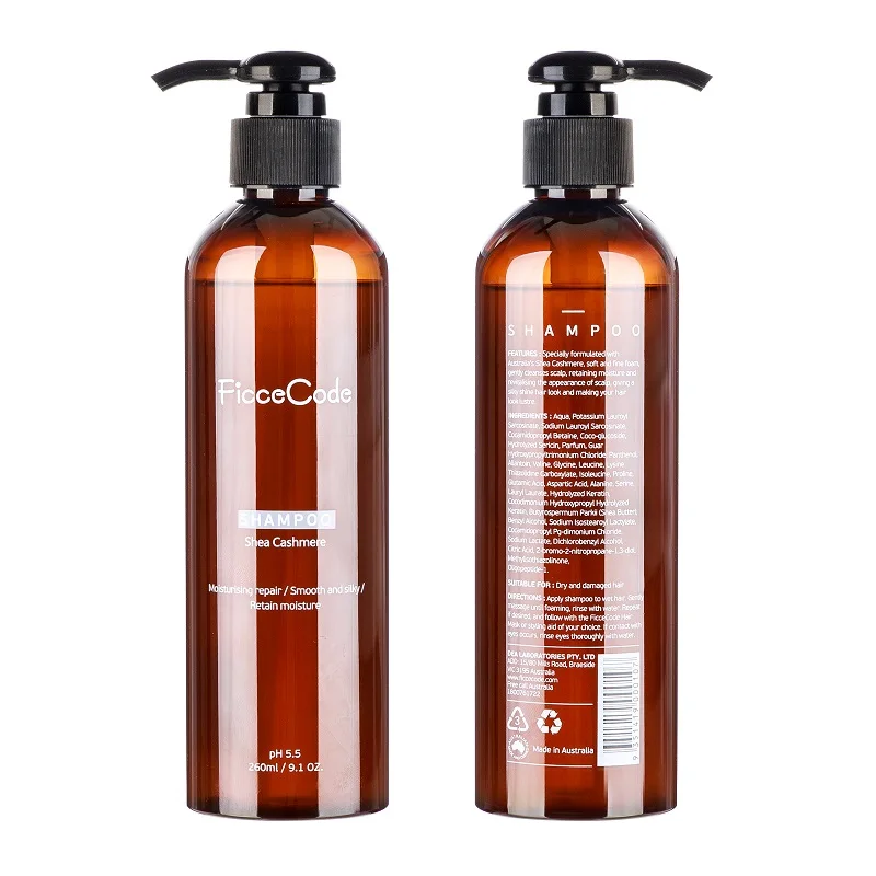 Австралия ficcecode Ши Кашемир pH5.5 мягкого тонкого пены шампунь удерживать влагу ион