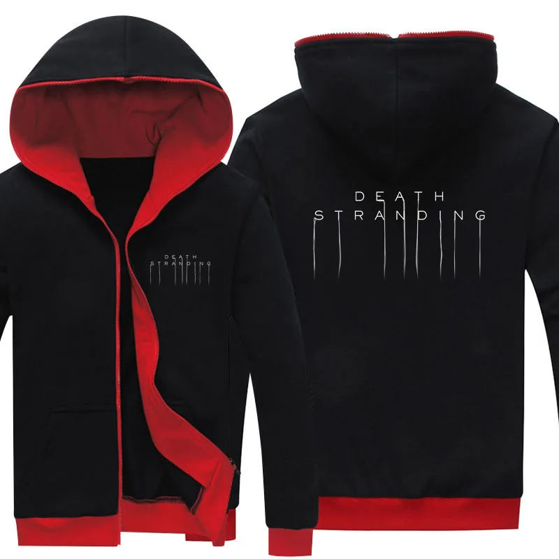 Весна осень Новое поступление мужское пальто для игры Death Stranding худи на молнии для косплея повседневная одежда унисекс куртка толстовка
