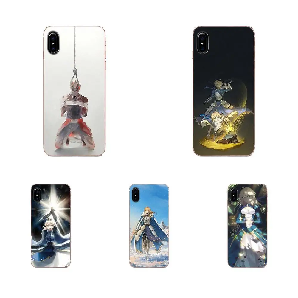 Аниме Fate Stay Night Saber TPU чехол для Huawei P7 Honor 4C 5A 5C 5X6 6C 6A 6X7 7X8 9 V8 V10 Y3II Y5II Y6II G8 Play
