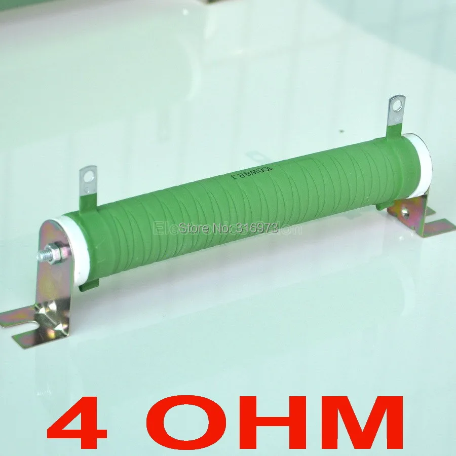4 Ом 100 Вт неиндуктивный проволочный керамический трубчатый резистор с покрытием
