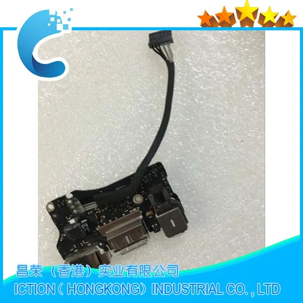 Оригинальная б/у + A1466 гнездо dс IN usb-коннектор с портом Jack для Мощность аудио DC-IN