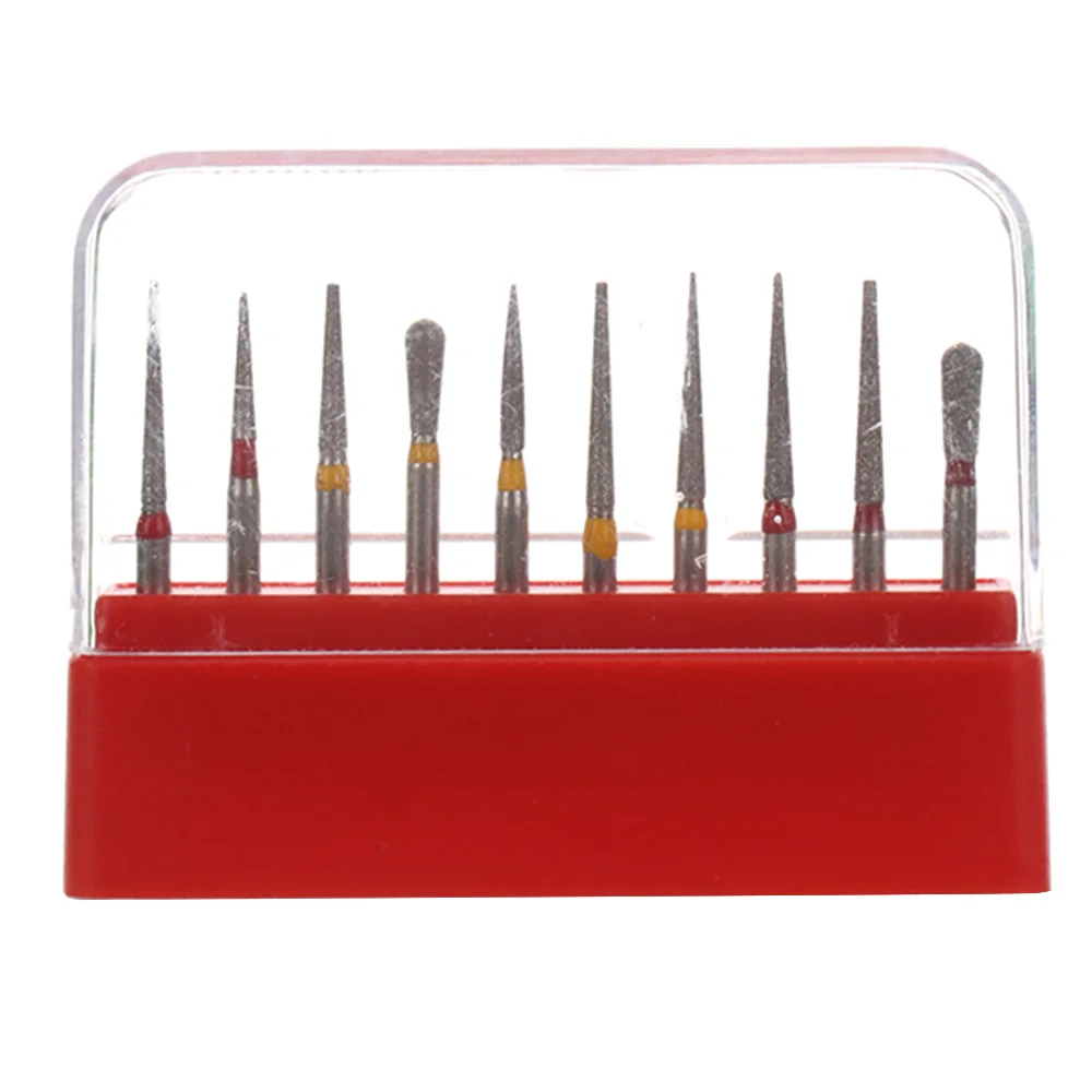 

10pcs 1.6mm Diamond Burs Polishing Grinding Heads for High Speed Handpieces