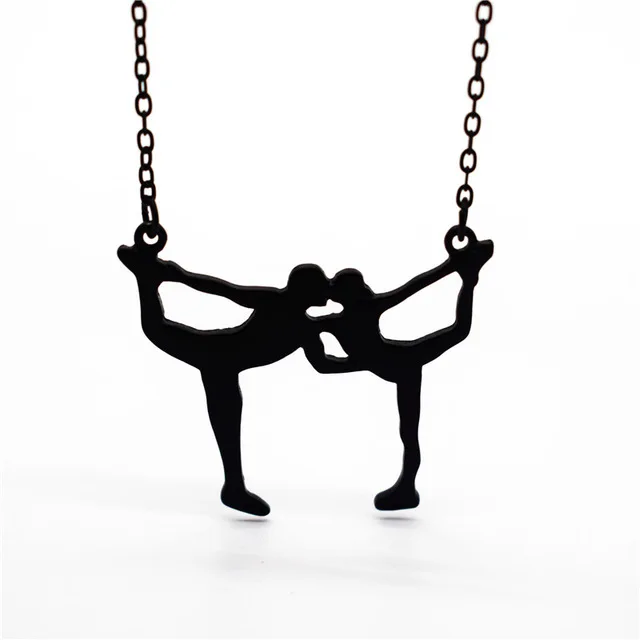 Ожерелье для фигурного катания мужчин и женщин стильное ожерелье с подвеской на