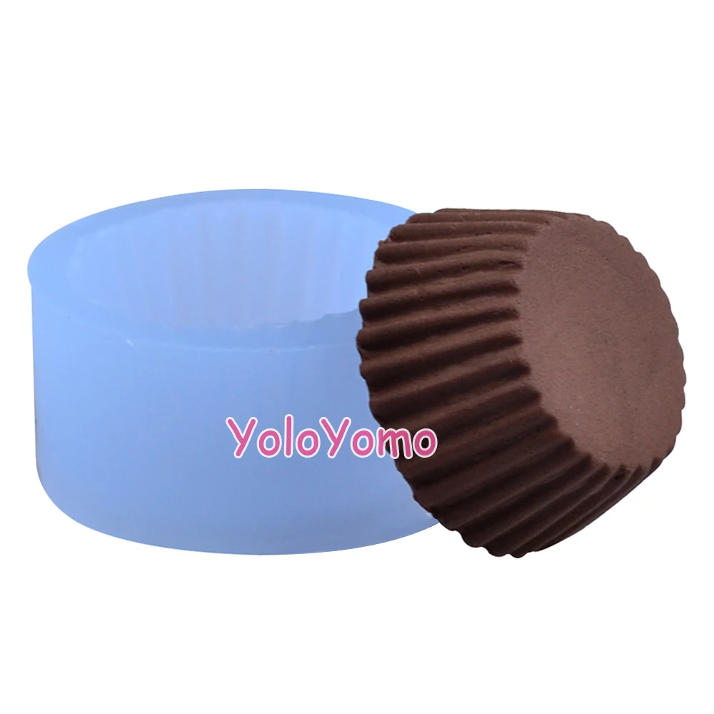 G158YL Форма для кексов Tart нижняя часть 23 мм Гибкая силиконовая форма Decoden Kawaii