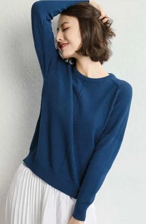 2018 New Style High Quality Autumn Winter Women Cashmere Wool Sweater Pullovers Warm Big Size Solid O-Neck Oversize Casual Wild | Женская