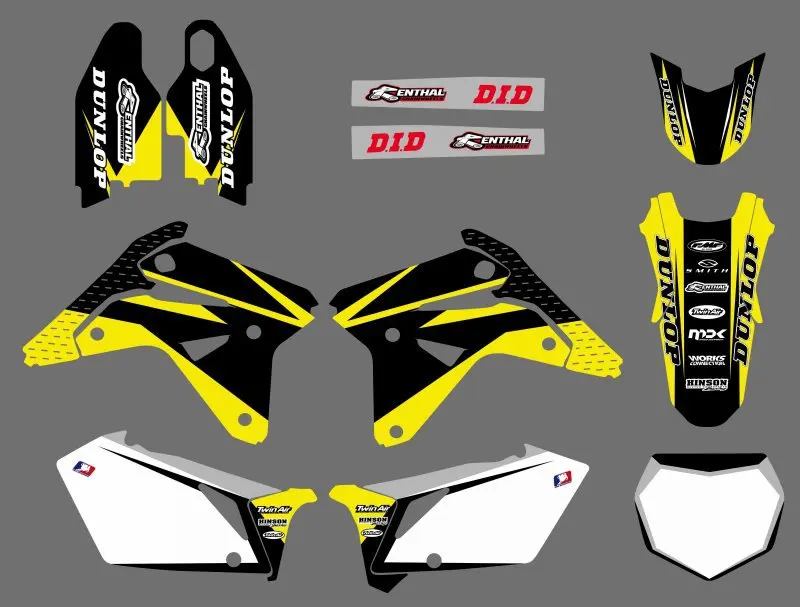 Графические Фоновые наклейки для Suzuki RMZ450 0596 2007 RMZ RM-Z450 450 | Автомобили и мотоциклы