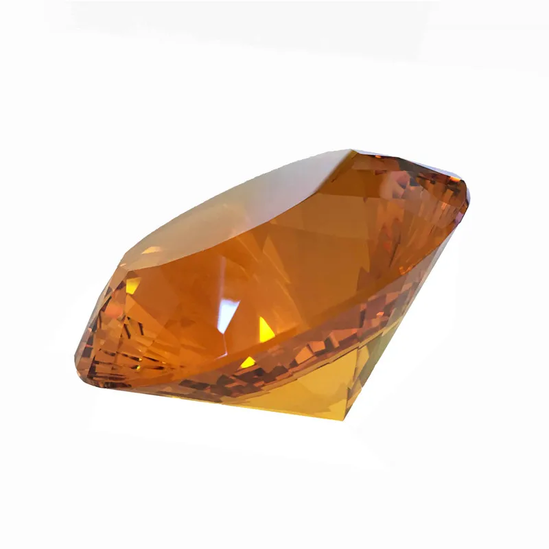 Многогранный Кристалл Алмаз пресс-папье ремесла Аквамарин/янтарь/Топаз/черный 120