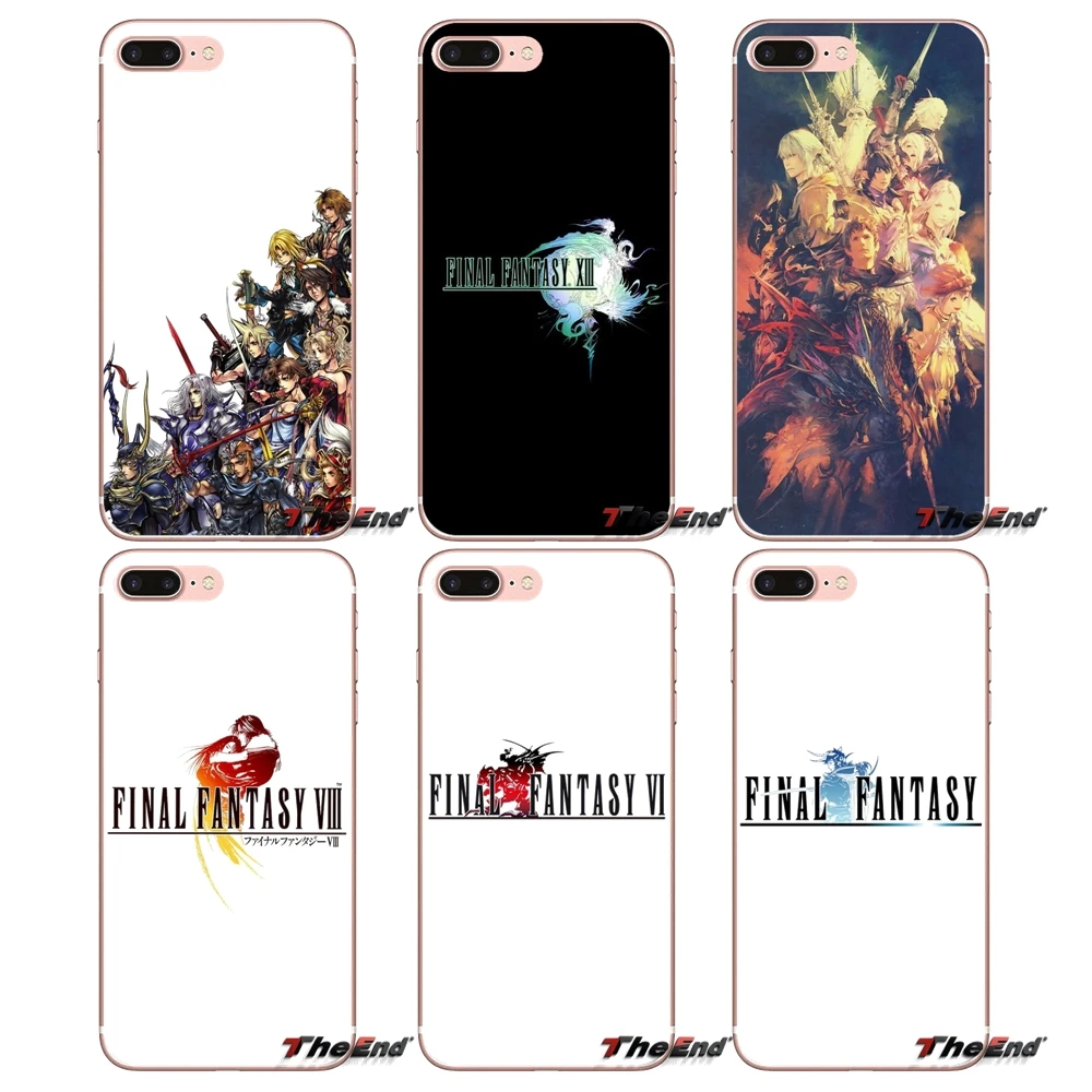 Аксессуары чехлы final fantasy logo для samsung Galaxy S2 S3 S4 S5 MINI S6 S7 edge S8 S9 Plus Note 2 3 4 5 8 Coque