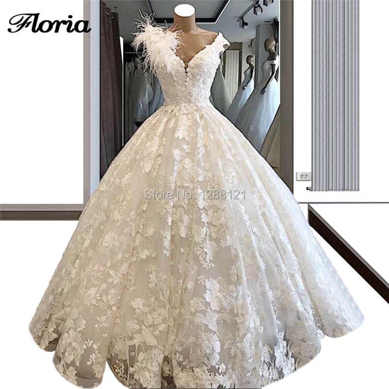 

Vestido De Noiva Ball Gown Dubai Design Wedding Dresses 2019 Sleeveless Illusion Bridal Gowns Arabic Turkish Lace Wedding Dress