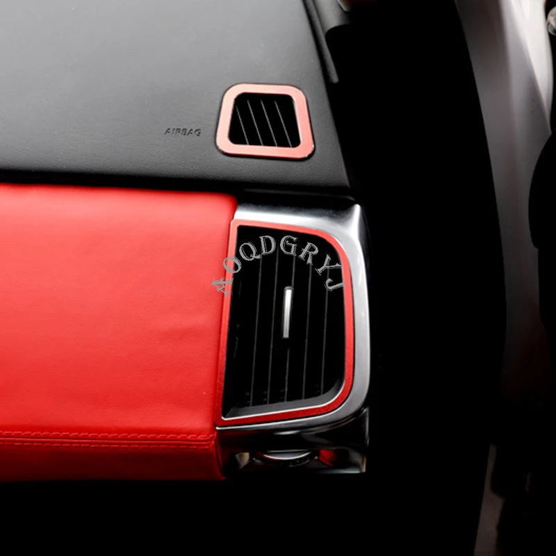 Алюминиевый сплав для- Jaguar E-PACE вентиляционное отверстие выход крышка отделка декор 4 шт. Автомобиль Стайлинг