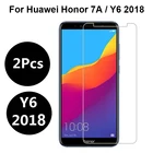 2 шт. закаленное стекло для Huawei Y6 2018 защита для экрана Huawei Honor 7A  7A Pro защита для экрана защитное стекло pelicula de vidro