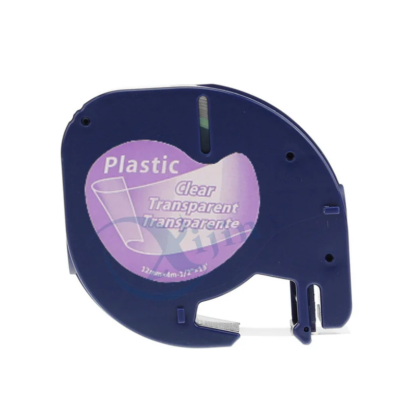 XJ 4 PACK BLACK ON CLEAR 12MM 12267 PLASTIC LABEL TAPE COMPATIBLE FOR DYMO LETRATAG PRINTERS | Компьютеры и офис