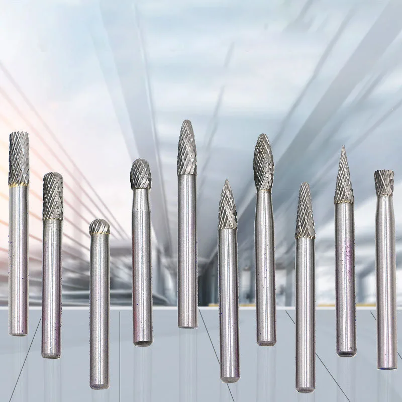 10 шт. 1/8 &quotхвостовик вольфрамовый твердосплавный фреза роторная Brocas Com Escareador HSS