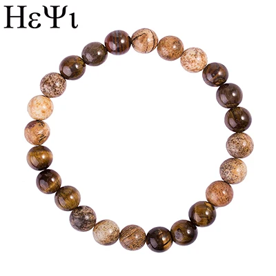 Новинка 2019 модные браслеты HEYI из натуральных полудрагоценных камней для