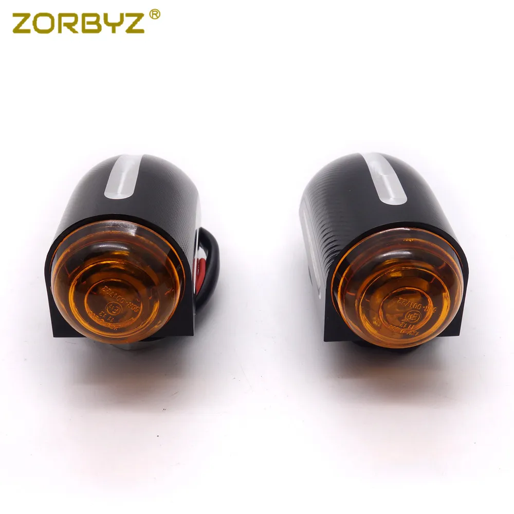 ZORBYZ мотоцикл черный CNC Пуля указатель поворота лампа для Кафе Гонщик Поплавок