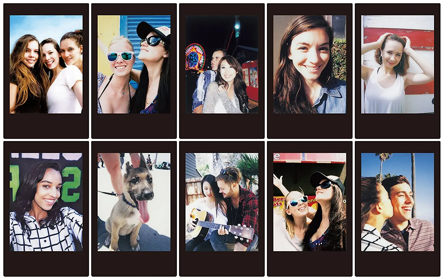 10 листов оригинальная мгновенная пленка Fuji Fujifilm Instax Mini 9 8 Black для мгновенной