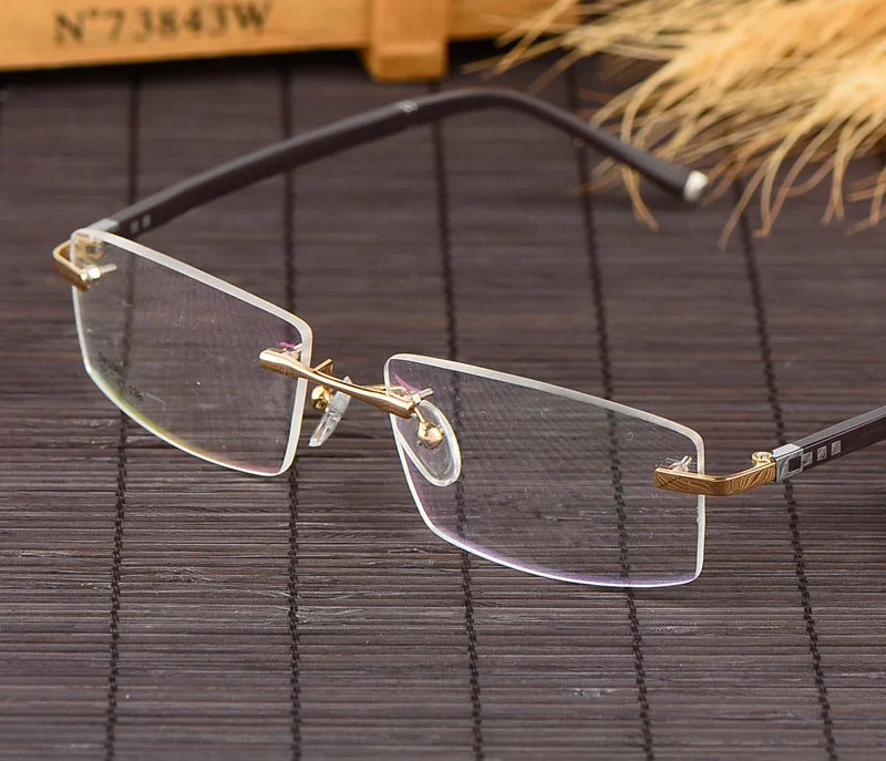 Оправа для очков без оправы мужские очки близорукости TR90 оптическая оправа по