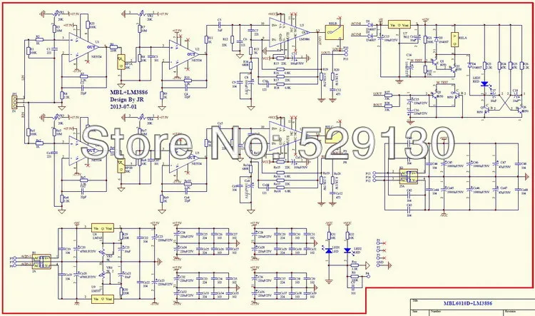 LM3886 и MBL6010D 2.0 канальный усилитель с защитой спикер Совета предусилителя печатной