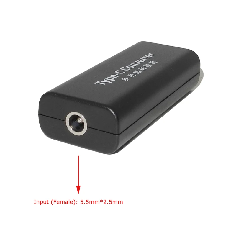 Адаптер питания постоянного тока конвертер 5 5*2 1 мм гнездо к USB Type C Jack для Lenovo Dell Hp