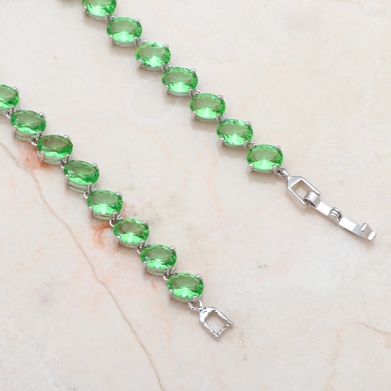 Красивый светлый амулет-перидот для женщин белый серебристый цвет свадебные и