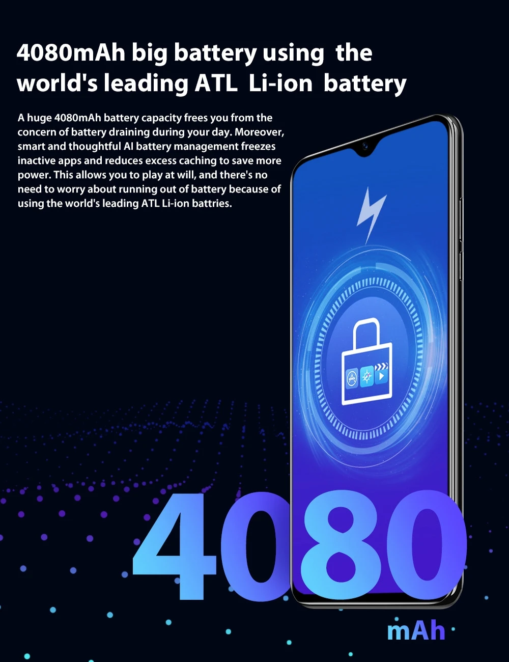 Blackview A60 Pro 6,08" экран капли MTK6761 3 ГБ 16 ГБ Android 9,0 мобильный телефон 4080 мАч отпечаток пальца 4G мобильный телефон