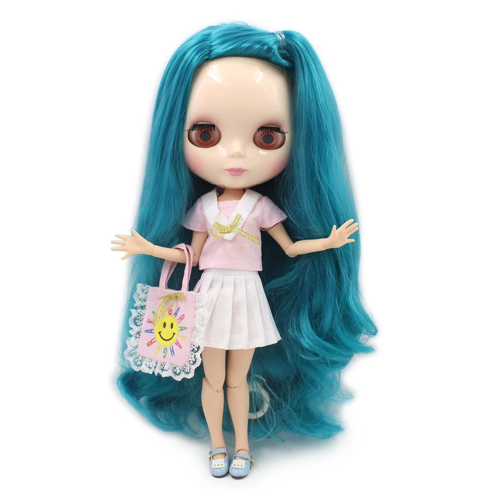 Кукла ледяная DBS Blyth 1/6 bjd шарнирная кукла с синими волосами боковая разделяющая