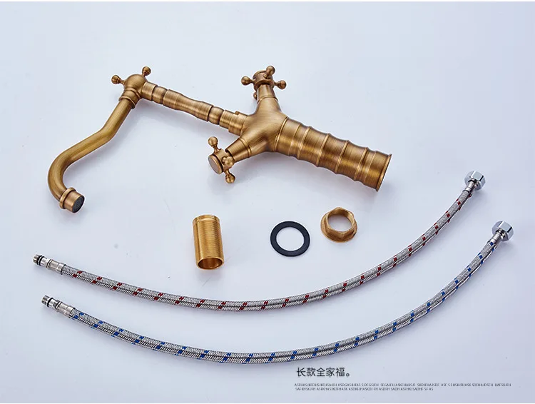 Бесплатная доставка Модный драконовый антикварный кран с двойной ручкой