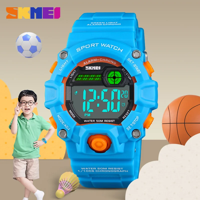 SKMEI 1484 новый мультфильм дети цифровые модные часы 50 м водостойкий пластиковый