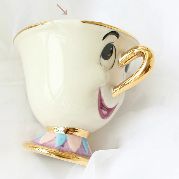 Чайная кружка Красавица и Чудовище (1 горшок + 2 чашки)|mug the|mug settea mug set |