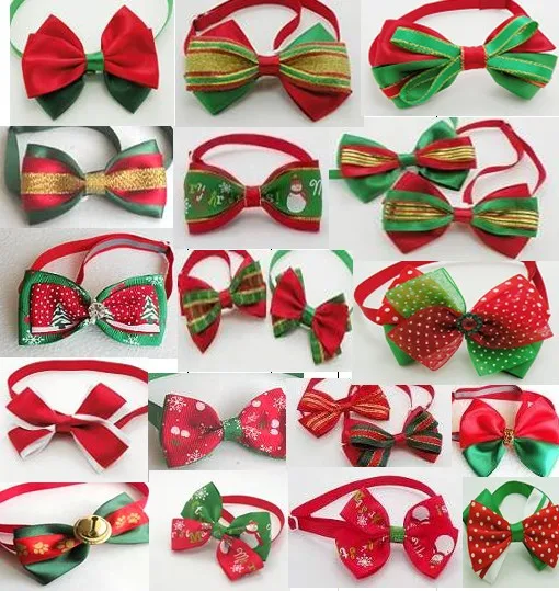 30 шт./лот Большая распродажа модный Рождественский галстук-бабочка ручной работы