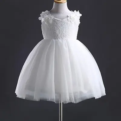 Новинка шикарное кружевное платье принцессы с цветочным узором для девочек