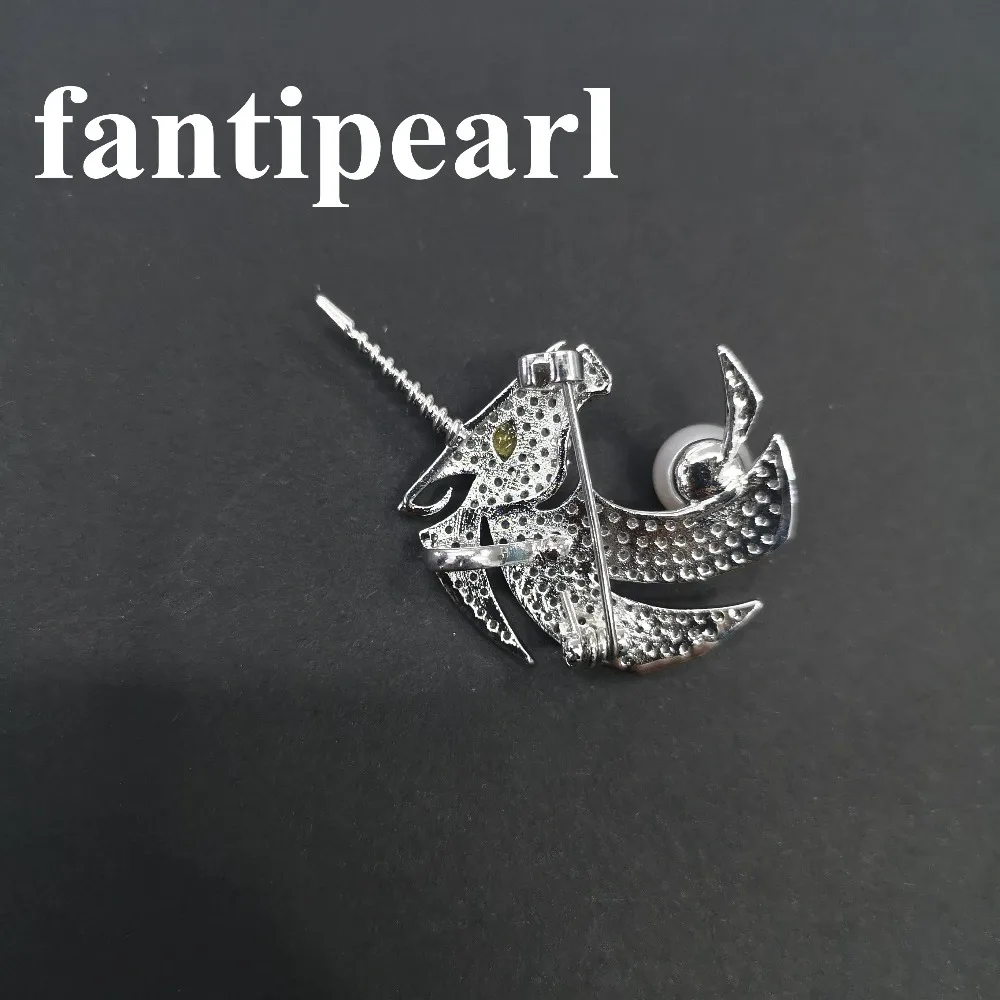 Cute pearl unicorn Brooches Rhinestone Enamel Crastal Jewelry Men Women's Corsage Clips For Suit Scarf Dress | Украшения и