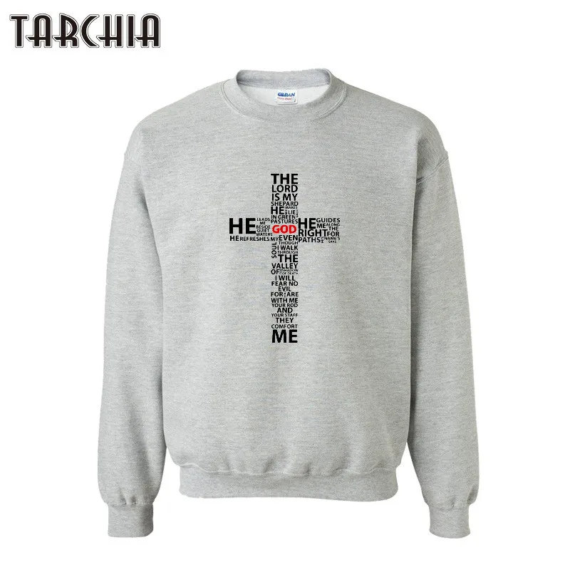 TARCHIA Men CROSS Printed Sweatshirt Hip Hop Casual Hoodies Brand Streetwear Rock Pullover Tops Tracksuit Hoody | Мужская одежда