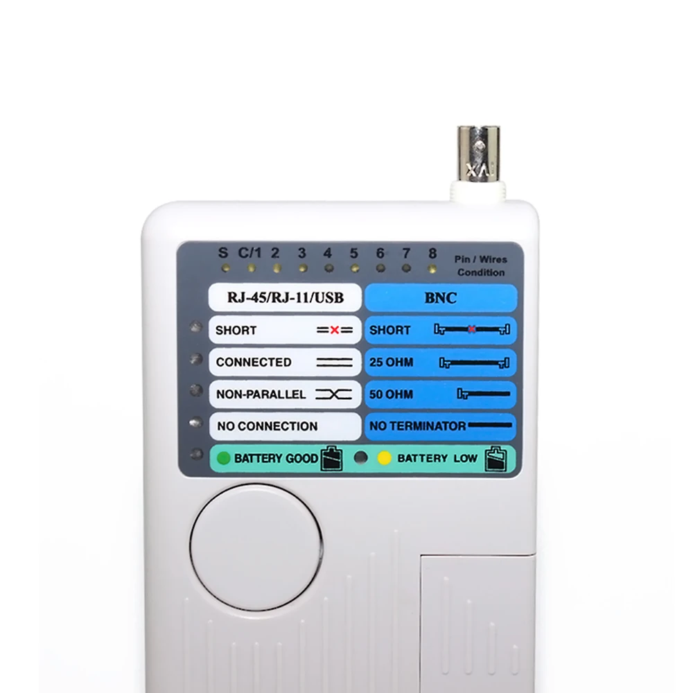 Портативный Ethernet сетевой кабель тестер дистанционного RJ11 RJ45 USB BNC LAN для UTP STP LAN кабели трекер детектор набор инструментов