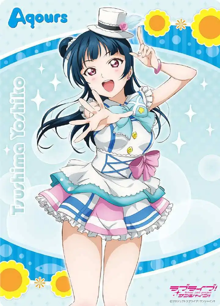 LoveLive солнце Tsushima парик Ёсико Косплэй костюм обувь в стиле аниме Живая Любовь Aqour