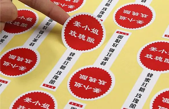 moq 500 pcs Custom logo text paper stickers label print glossy/matte transparent PVC sticker printing | Канцтовары для офиса и