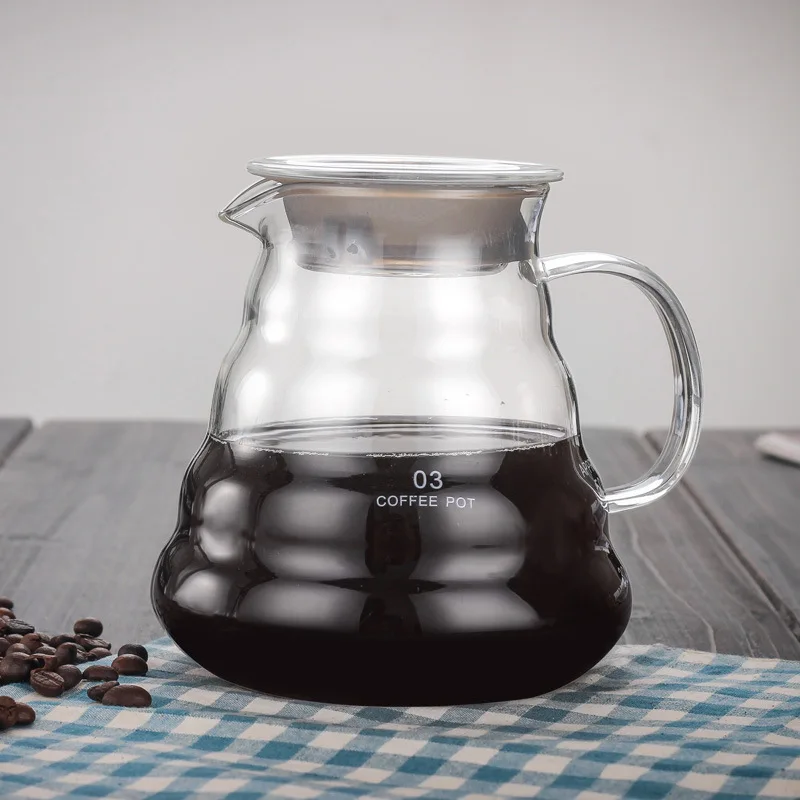 V60 для наполнения стеклянной посуды кофейный сервер 360 мл 600 800 графин капельный