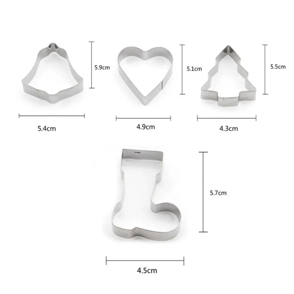 10 шт. формы для выпечки Рождественская елка из нержавеющей стали домашний